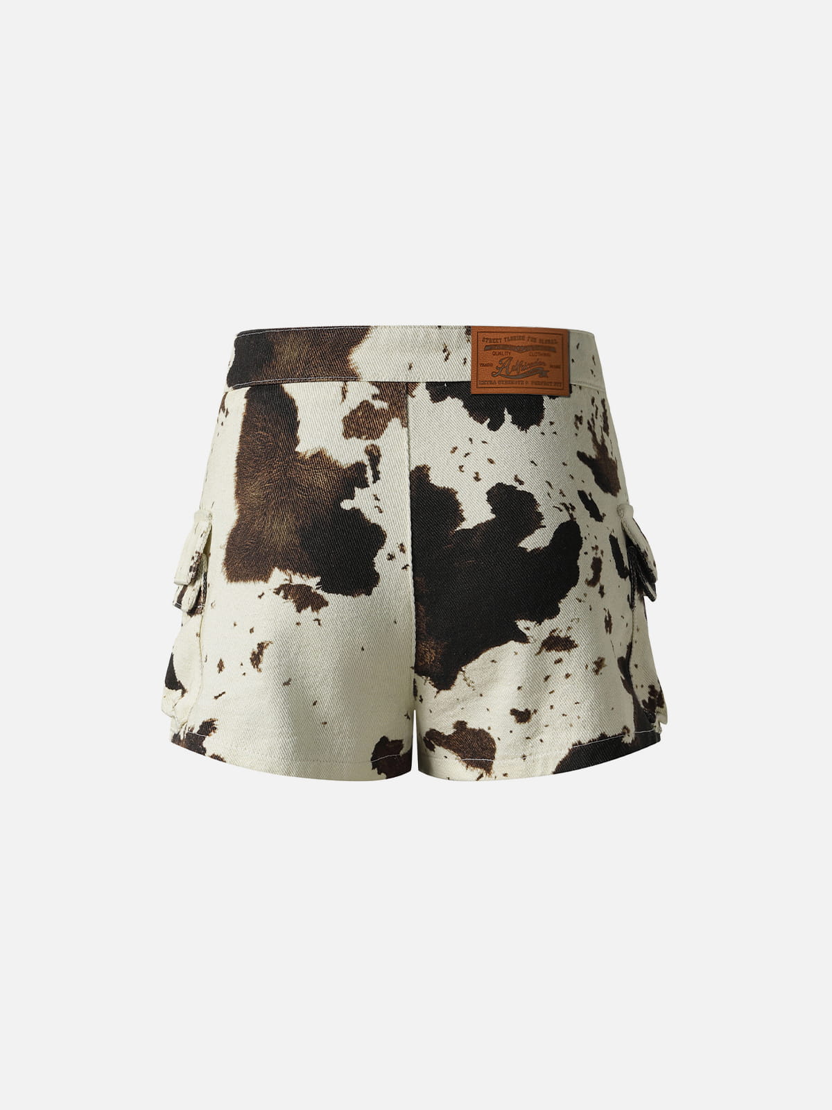 Alternative view of Aelfric Eden Cow Pattern Mini Jorts