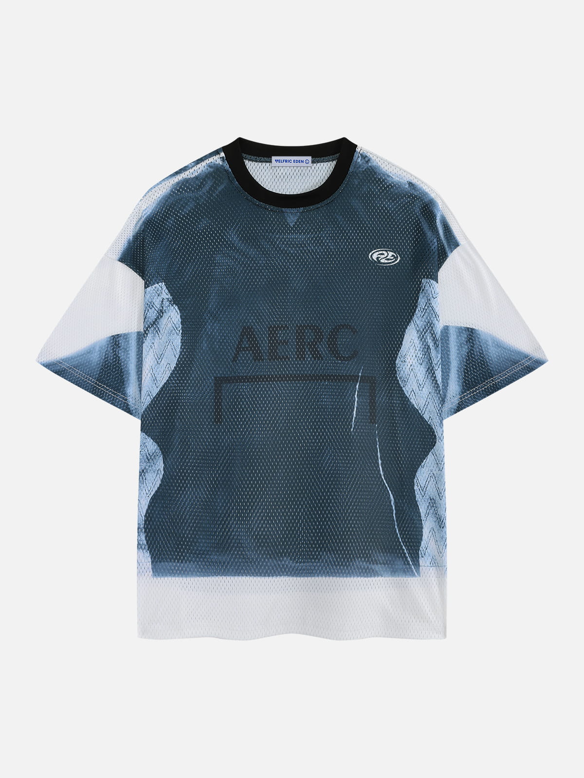 Aelfric Eden Abstract Panel Mesh Tee