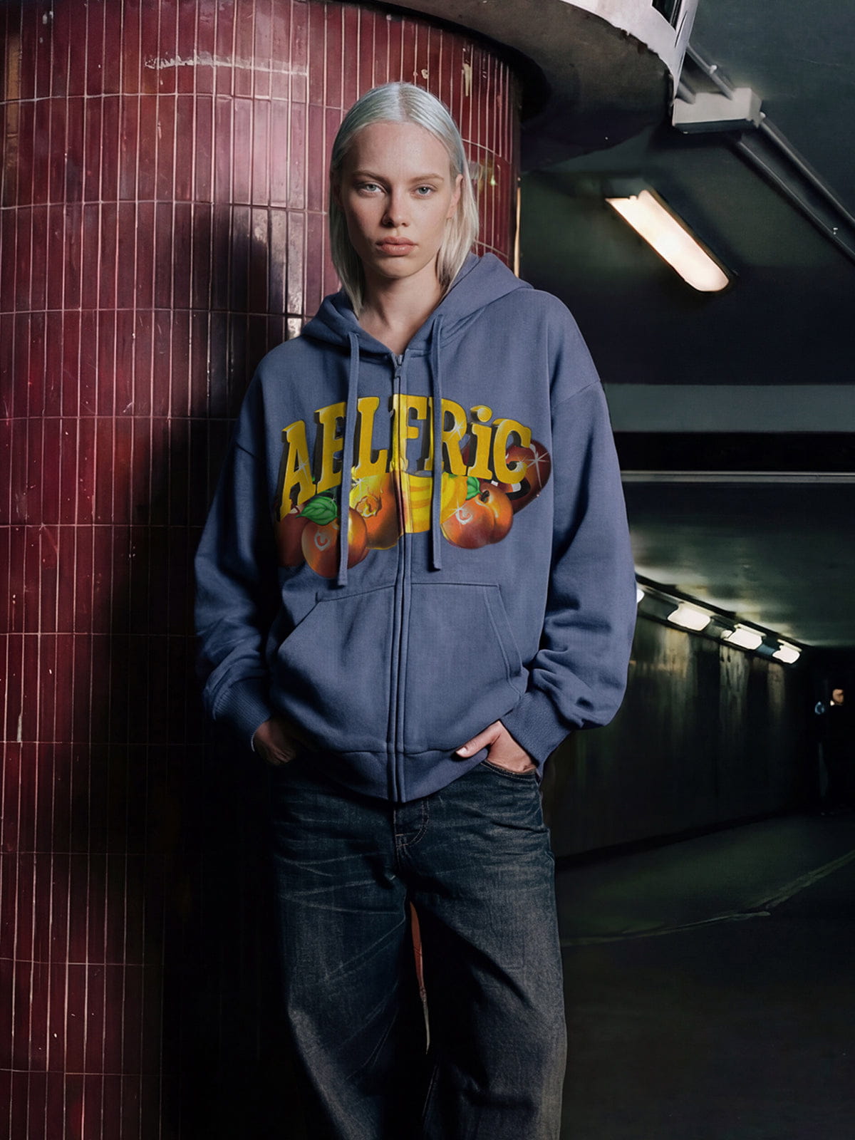 Alternative view of Aelfric Eden Oversized Fruit Graphic Hoodie