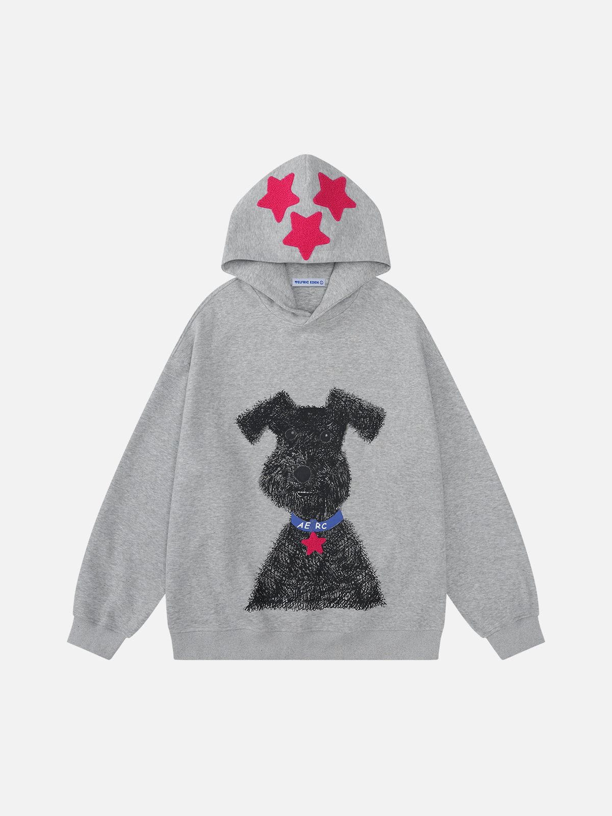 Alternative view of Aelfric Eden Oversized Graffiti Dog Graphic Hoodie