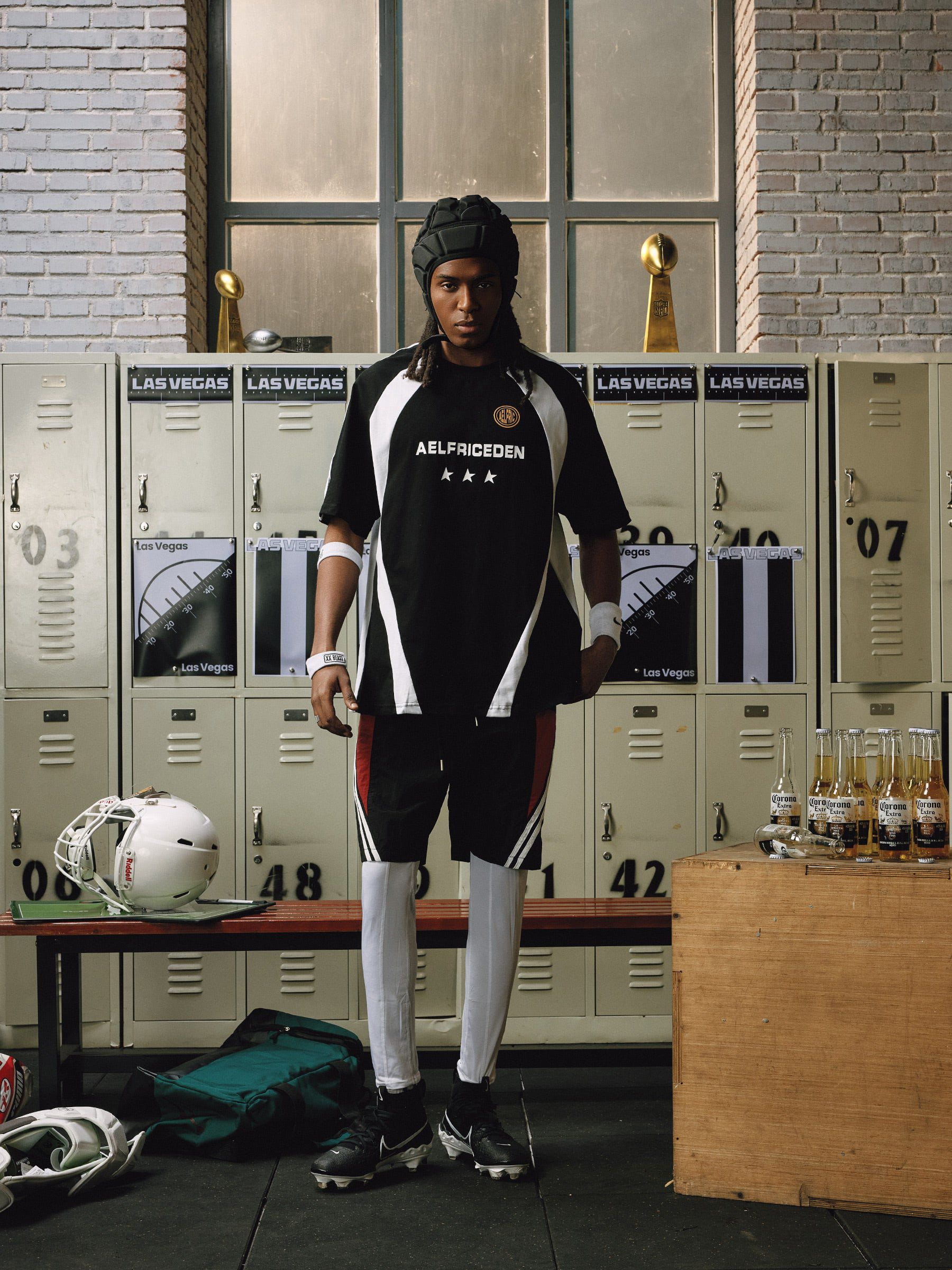 Alternative view of Aelfric Eden Patchwork Contrast Soccer Jersey