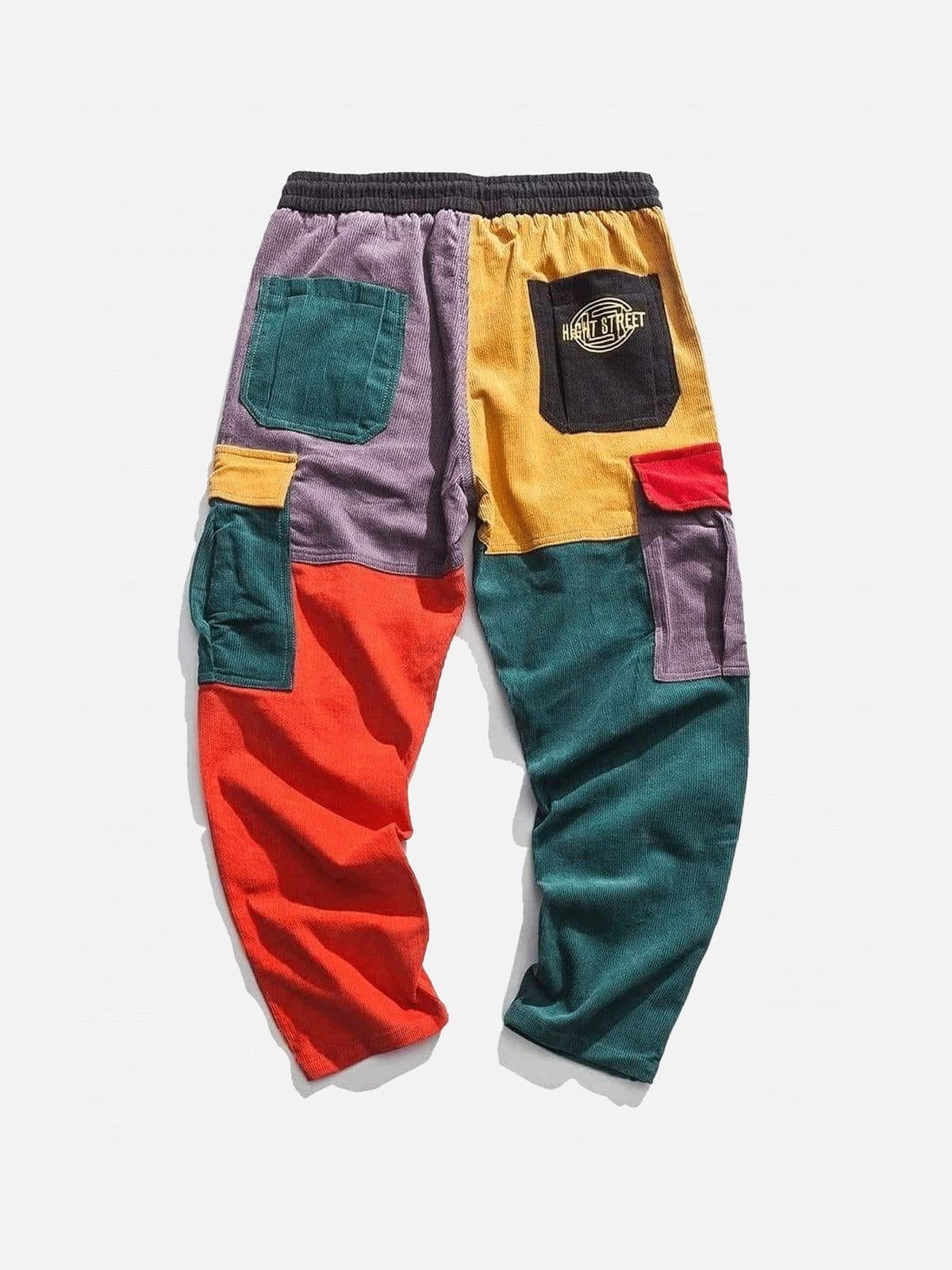 Alternative view of Aelfric Eden "Back To 90's" Patchwork Color Block Corduroy Pants