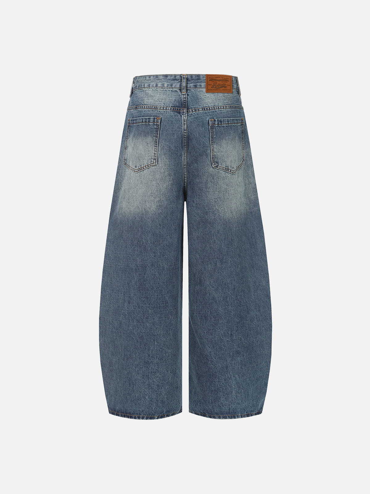Alternative view of Aelfric Eden Washed Panel Baggy Barrel Jeans