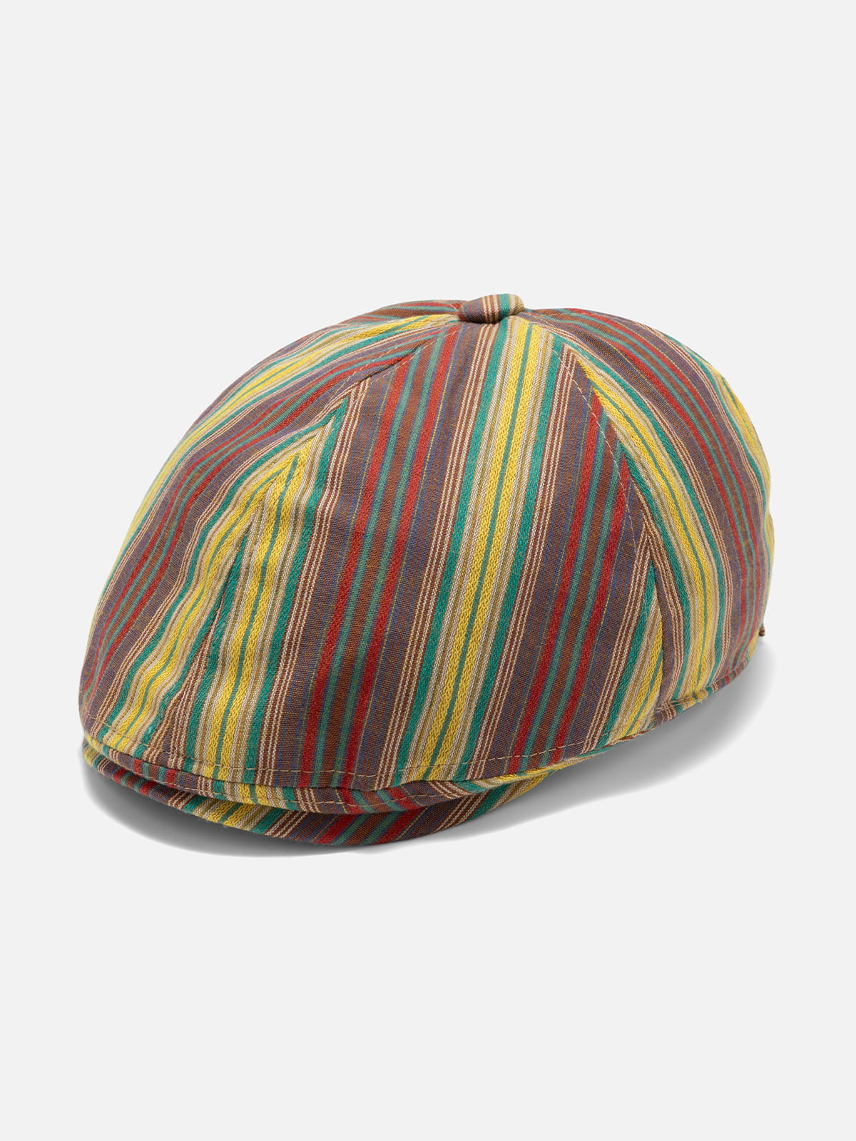 Striped Newsboy Cap