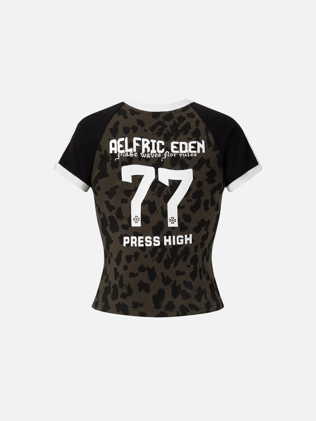 Alternative view of [Pre-Order] Aelfric Eden Leopard V-Neck Baby Tee
