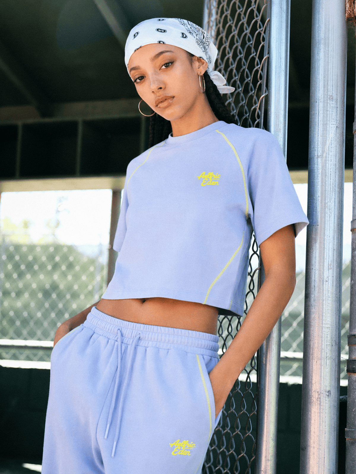 Cloud Cropped Sweat Set