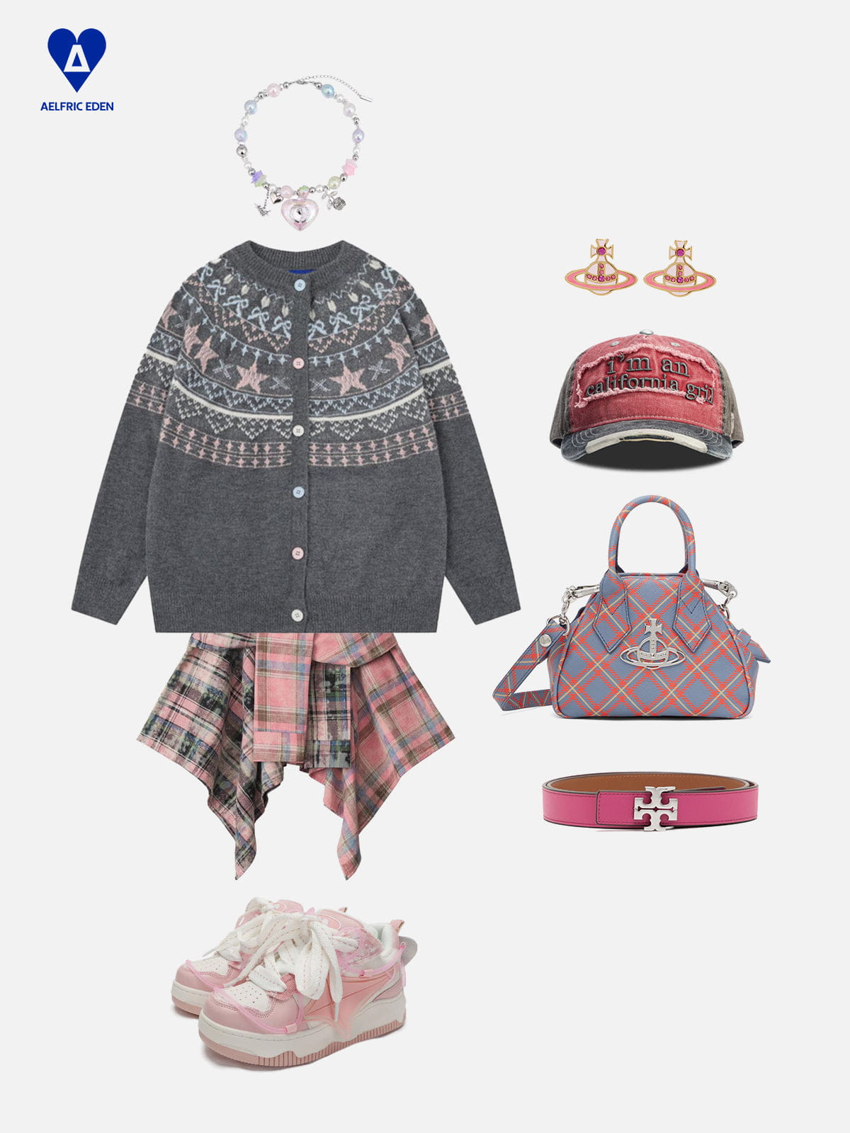Alternative view of Aelfric Eden Fair Isle Cardigan