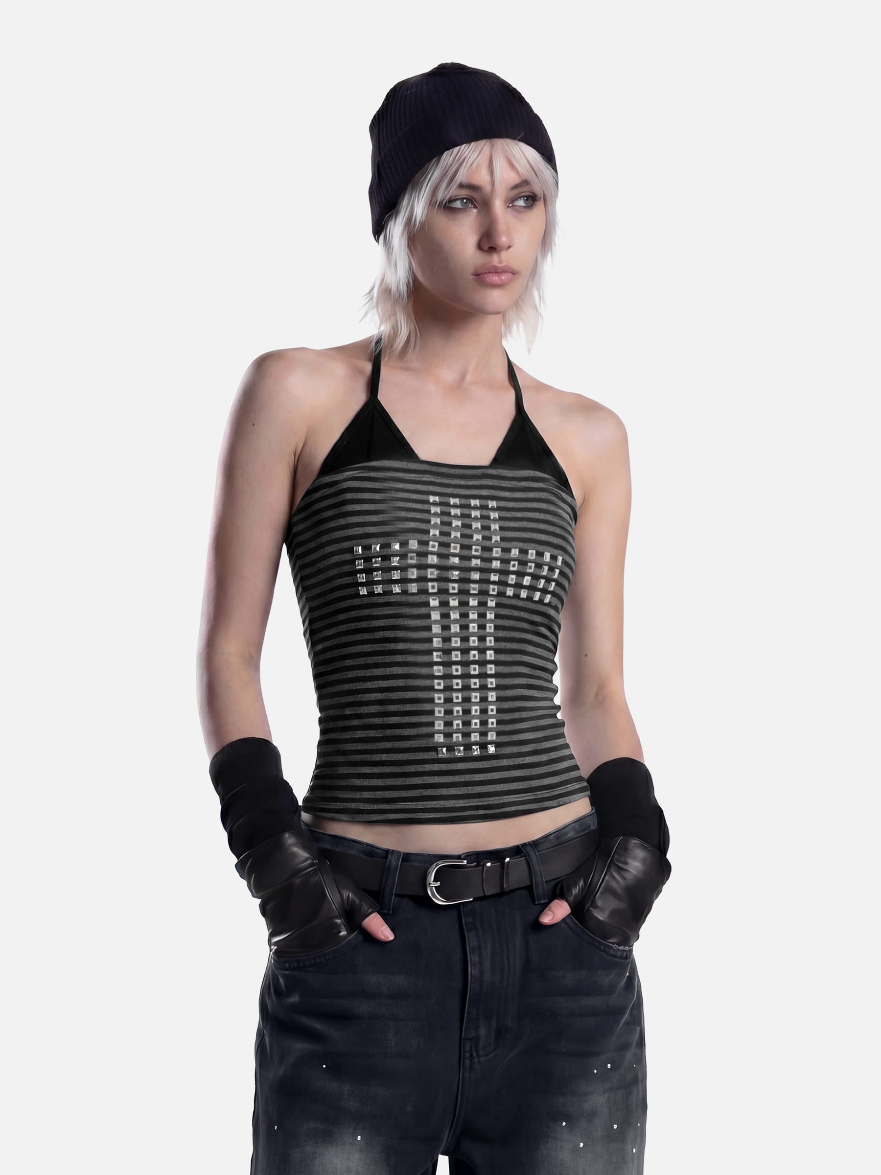Aelfric Eden Halter Studded Cami Top