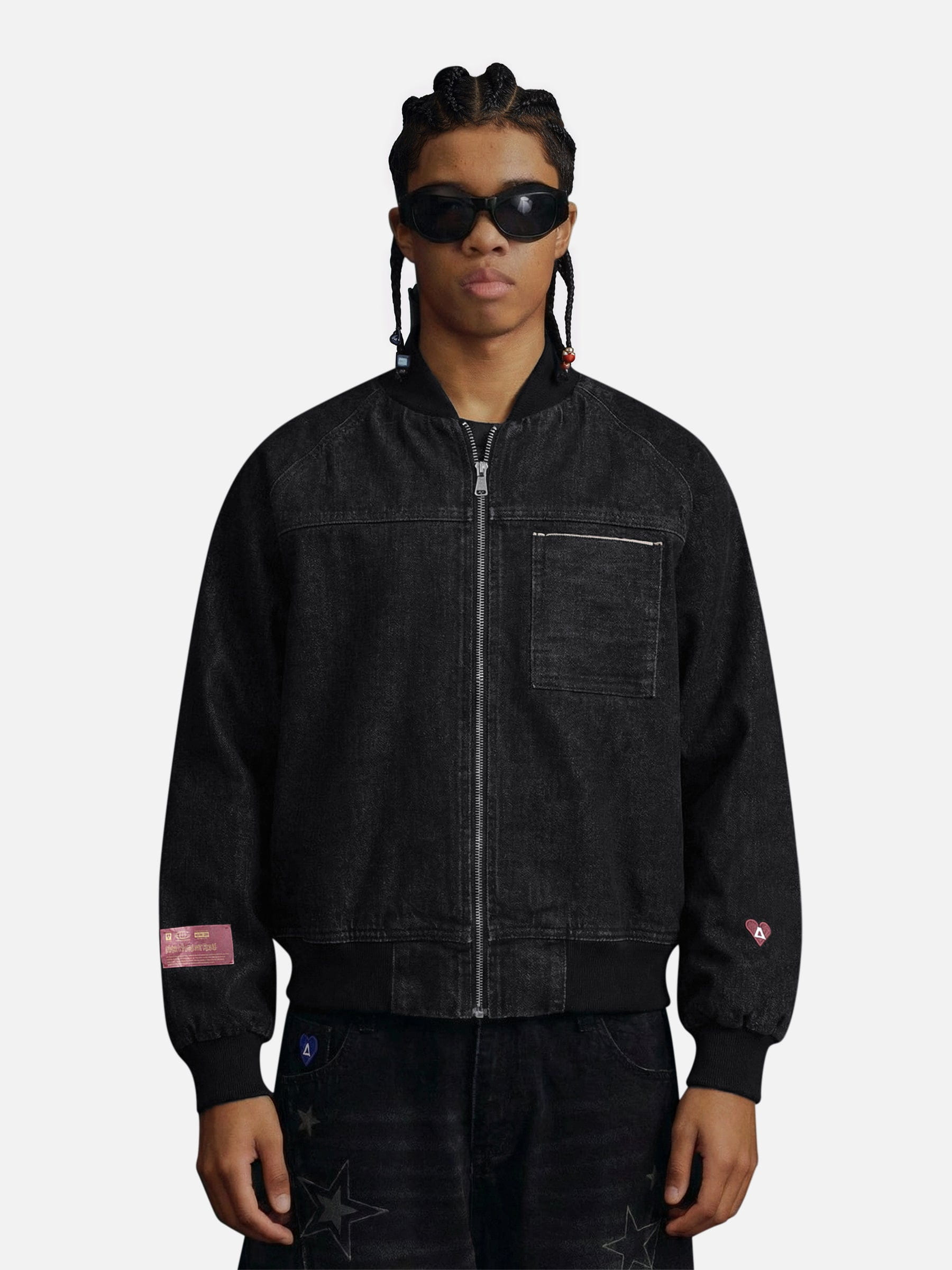 Aelfric Eden Zip Up Denim Jacket