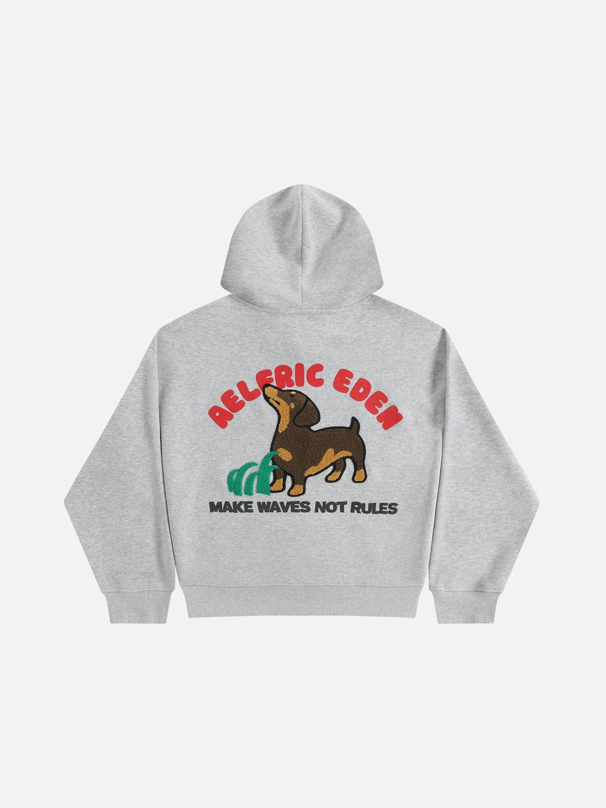 Alternative view of Aelfric Eden Towel Embroidery Dachshund Pullover Hoodie