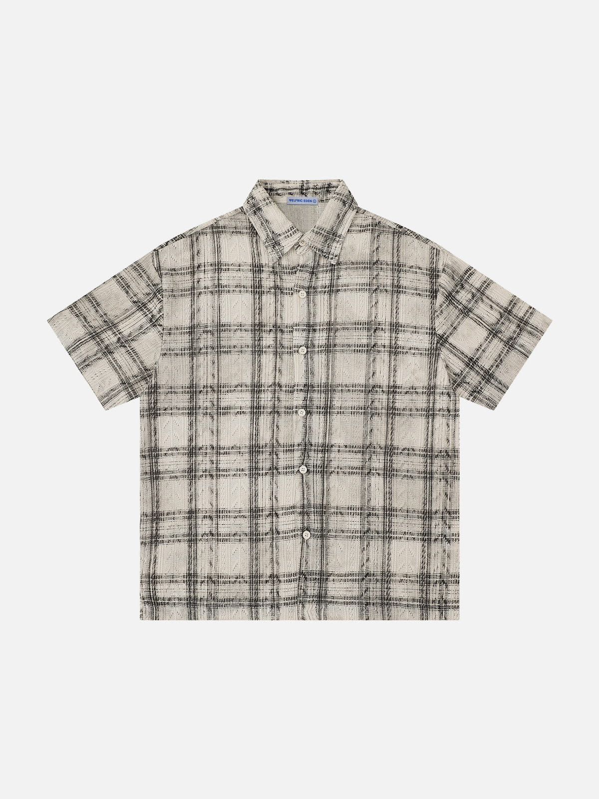 Alternative view of Aelfric Eden Textured Plaid Short Sleeve Shirt