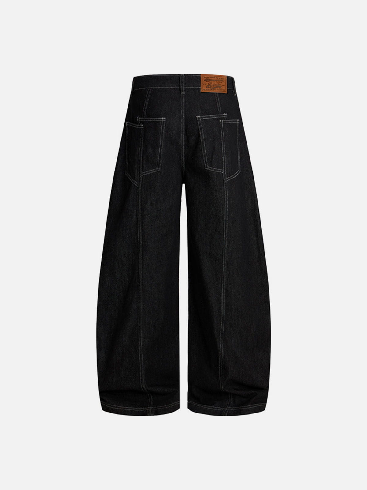 Alternative view of Aelfric Eden Contrast Stitch Baggy Barrel Jeans