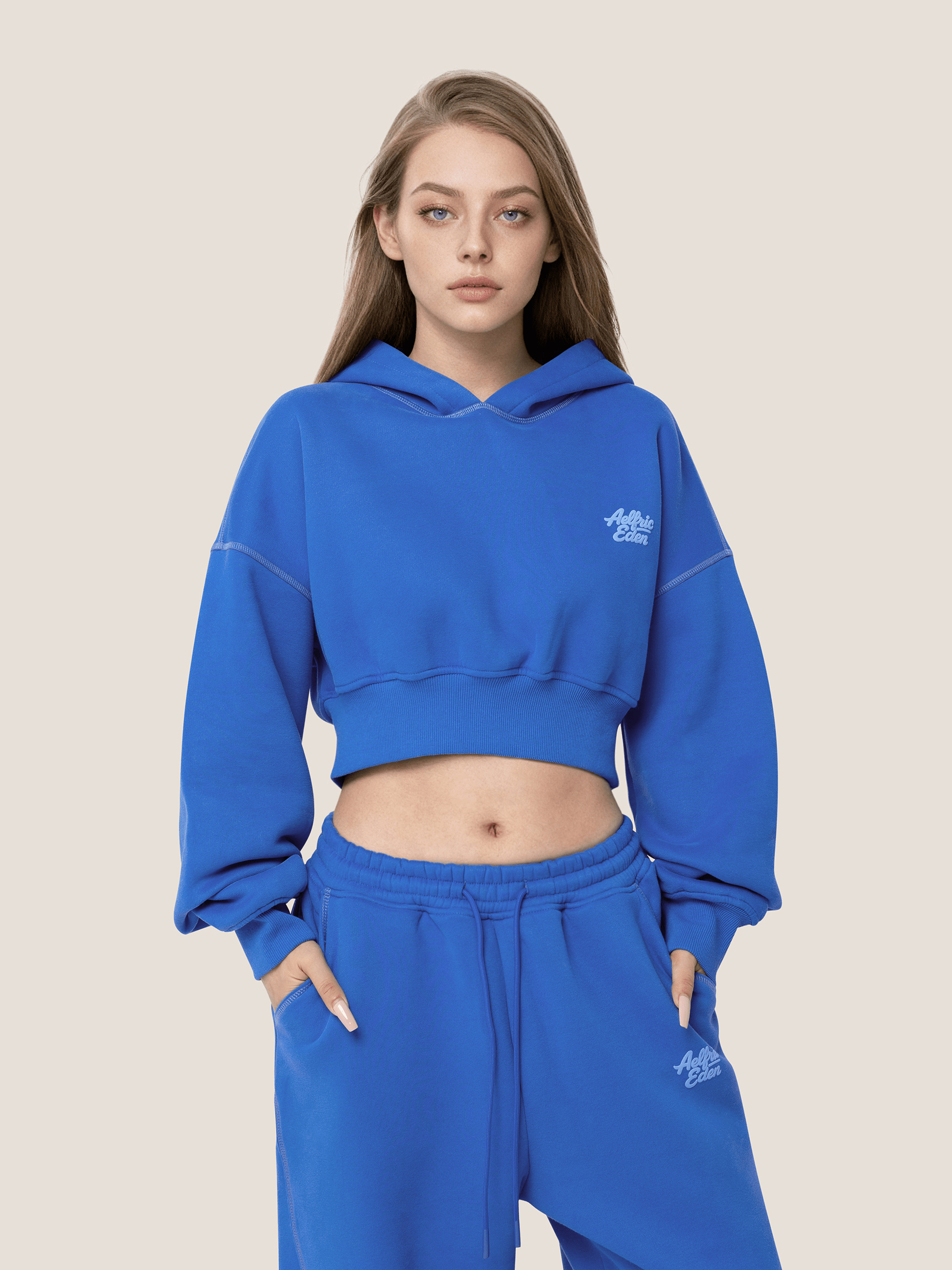 Alternative view of Soufflé Cropped Cloud Hoodie Set
