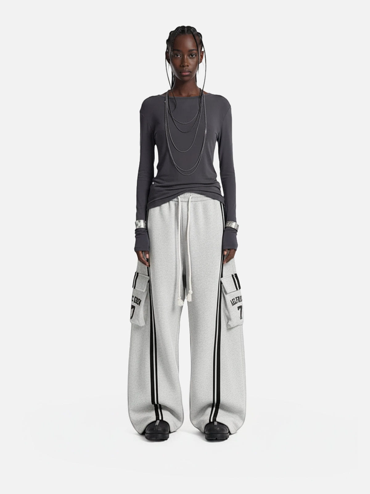 Aelfric Eden Stripe Panel Baggy Barrel Sweatpants