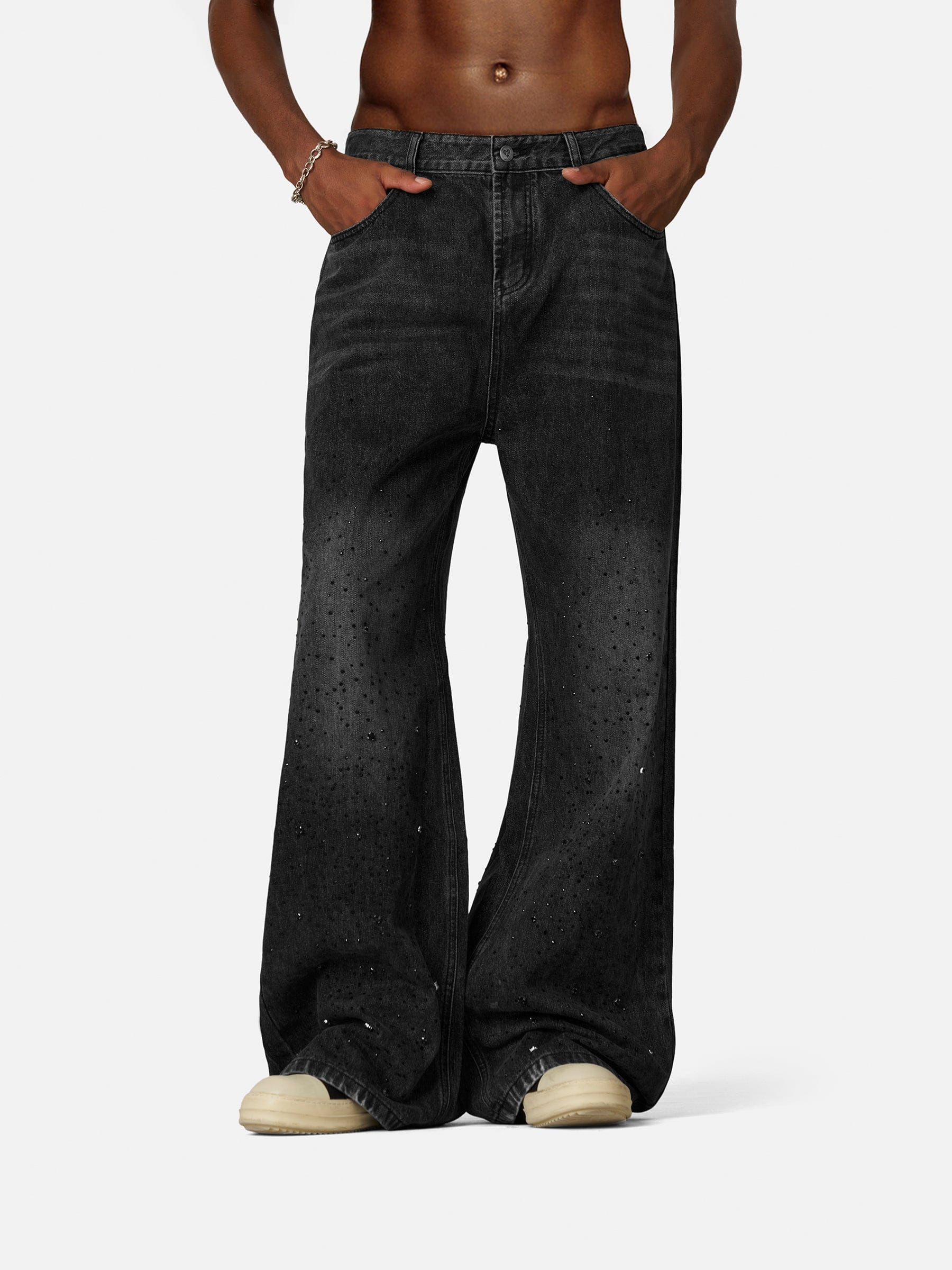 Alternative view of Aelfric Eden Rhinestone Baggy Jeans