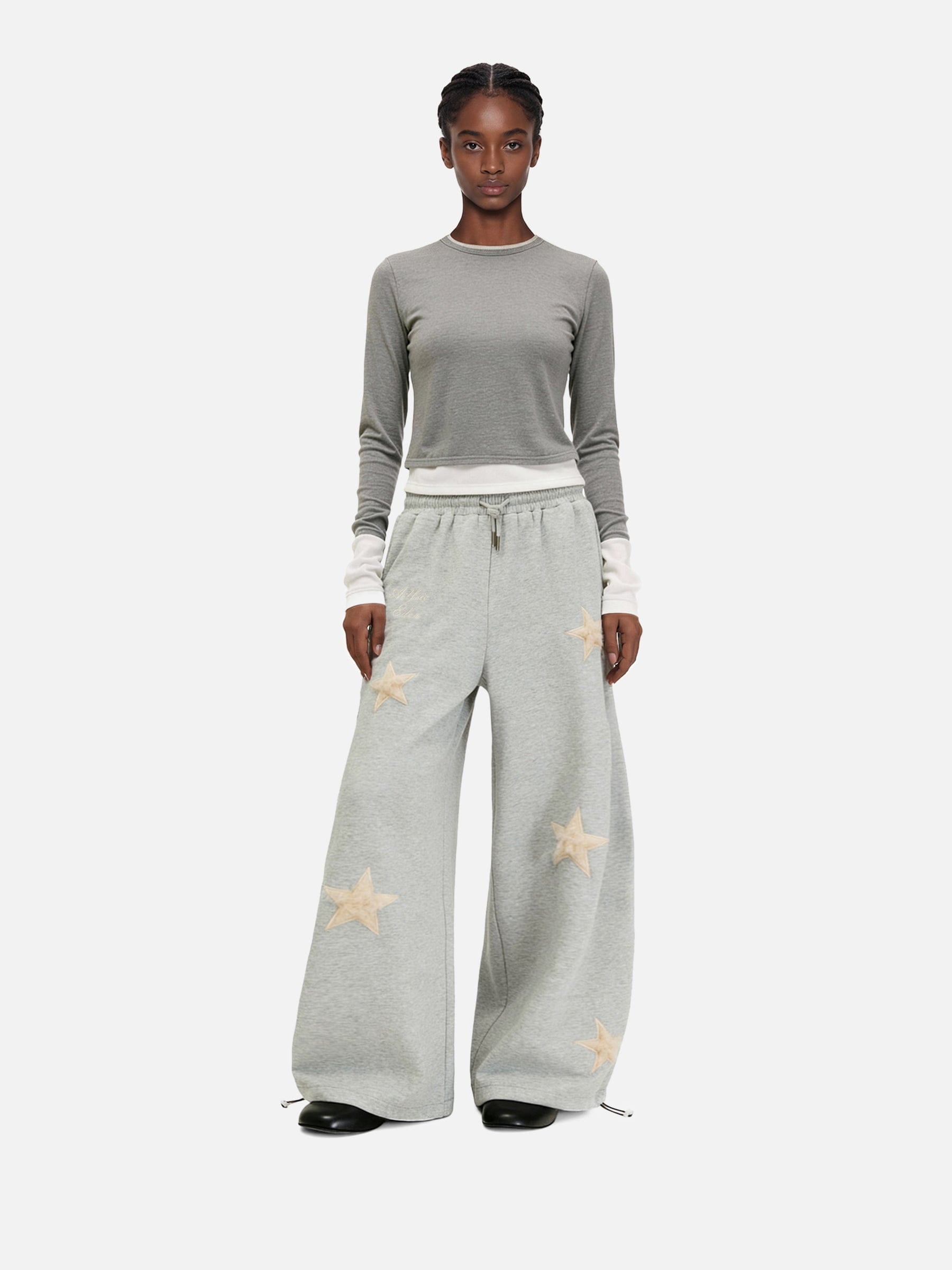 Aelfric Eden Star Applique Baggy Barrel Sweatpants
